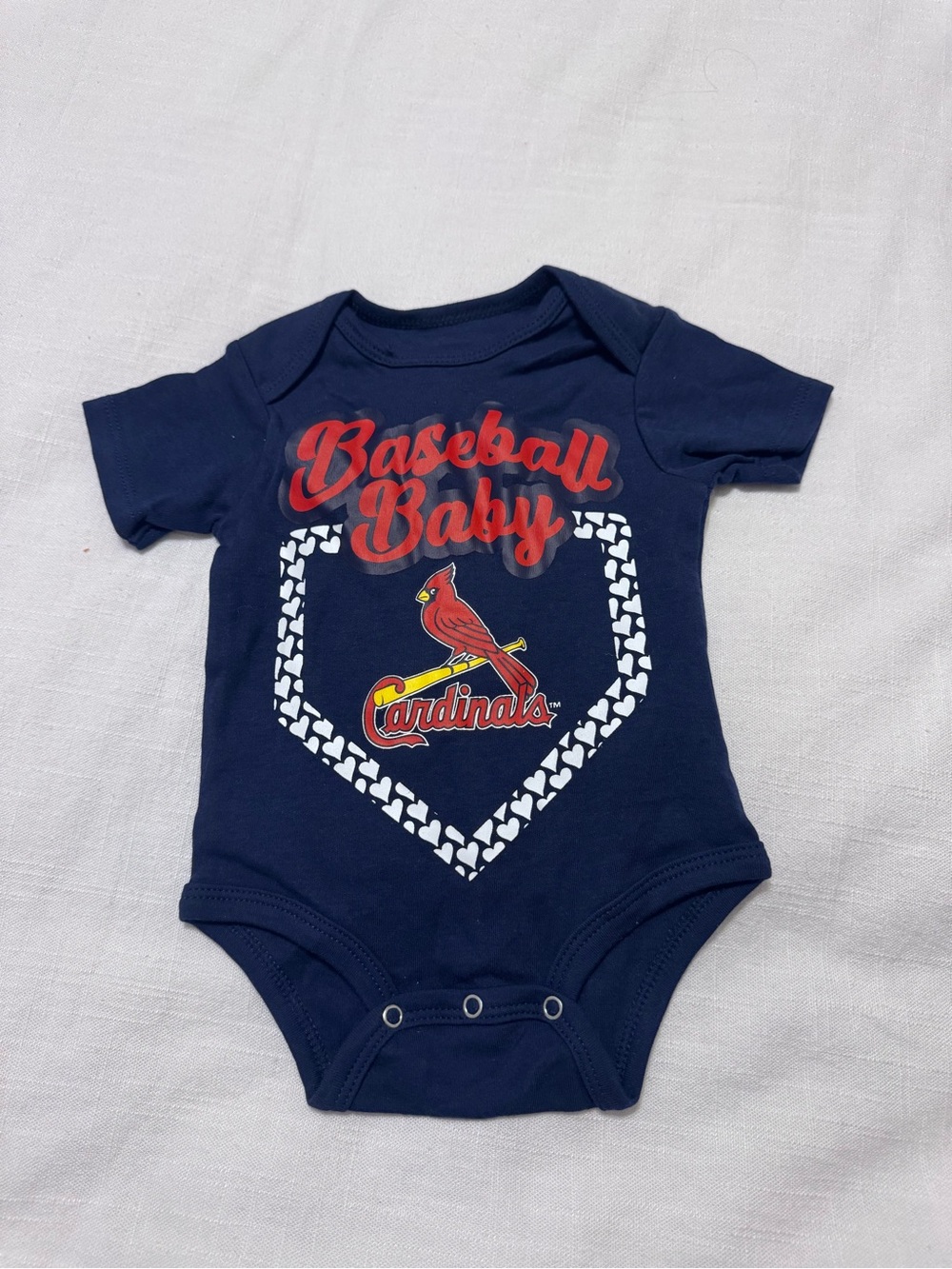 Genuine Merchandise Navy Blue "Baseball Baby" Cardinals Bodysuit